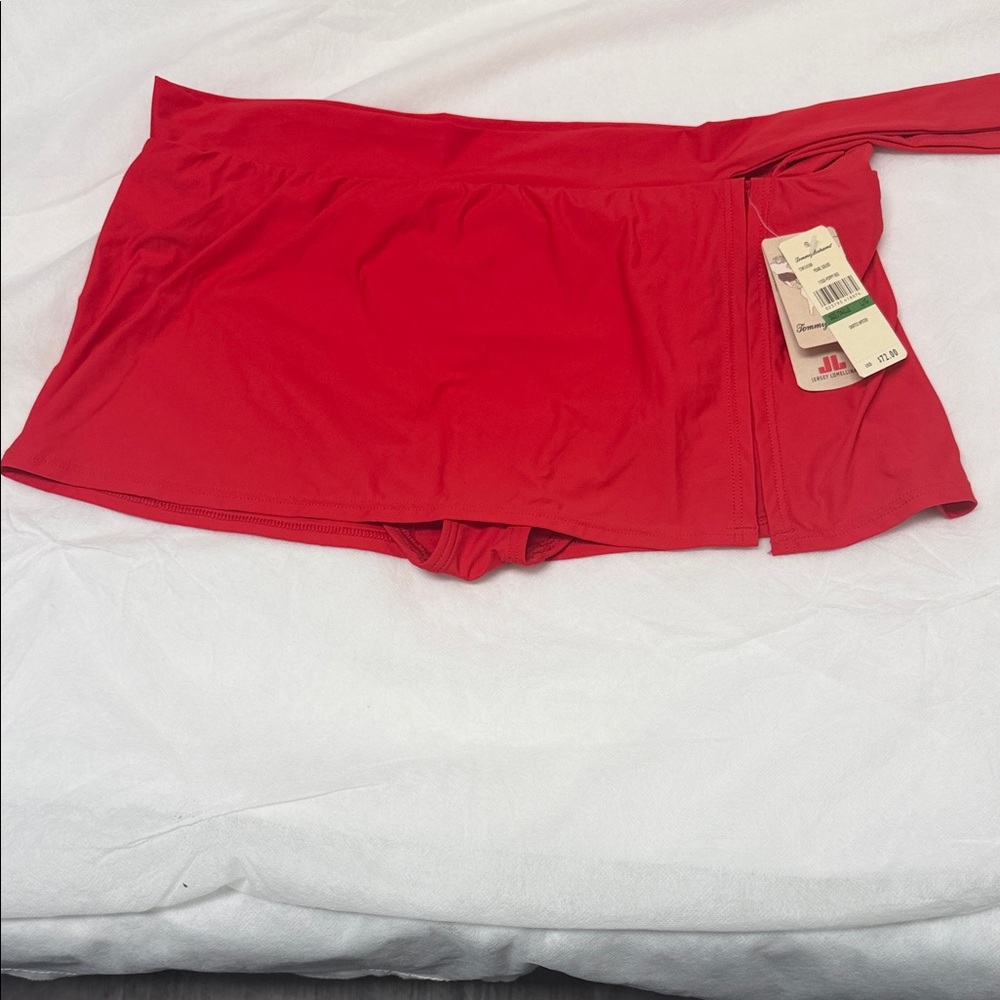 Tommy Bahama Red Swim Skirt Bikini Bottom